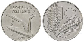 REPUBBLICA ITALIANA - Repubblica Italiana (monetazione in lire) (1946-2001) - 10 Lire 1954 Mont. 10 IT
FDC