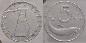 REPUBBLICA ITALIANA - Repubblica Italiana (monetazione in lire) (1946-2001) - 5 Lire 1956 Mont. 8 RR IT Sigillata Gianfranco Erpini
BB+