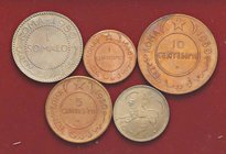 REPUBBLICA ITALIANA - A.F.I.S. (1950-1960) - Serie 1950 Mont. 2-4-6-8-10 5 valori
qFDC÷FDC