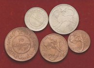 REPUBBLICA ITALIANA - A.F.I.S. (1950-1960) - Serie 1950 Mont. 2-4-6-8-10 5 valori
qFDC÷FDC