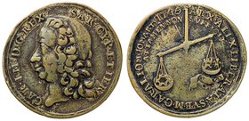 MEDAGLIE - SAVOIA - Carlo Emanuele III (1730-1773) - Medaglia 1746 - Liberazione della città di Alessandria - Testa a s. /R Bilancia U. di S. 6 AE Ø 3...