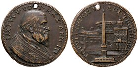 MEDAGLIE - PAPALI - Sisto V (1585-1590) - Medaglia A. III Mod. 842 AE Ø 32Riproduzione coeva Foro
BB