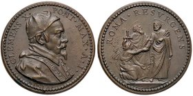 MEDAGLIE - PAPALI - Clemente X (1670-1676) - Medaglia 1670 A. I - Busto a d. /R Roma resurgens AE Opus: GL Ø 31
qFDC