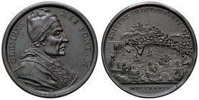 MEDAGLIE - PAPALI - Clemente XII (1730-1740) - Medaglia 1732 - Busto a d. /R Veduta del porto e della città di Ancona AE Ø 32
SPL