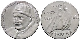MEDAGLIE - PAPALI - Giovanni XXIII (1958-1963) - Medaglia 1962 - Concilio Ecumenico Vaticano II - Busto a s. /R Il Papa con pellegrino AG Opus: Manzù ...