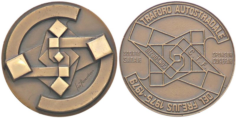 Biddr Inasta Auction 85 Lot 2841 Medaglie Varie Medaglia 1979 Traforo Del Frejus Ae Opus Pomodoro O 40 Fd