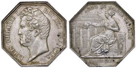 MEDAGLIE ESTERE - FRANCIA - Luigi Filippo I (1830-1848) - Medaglia 1832 - Parigi, agenzia di cambio AG Opus: Barre Ø 36
BB-SPL