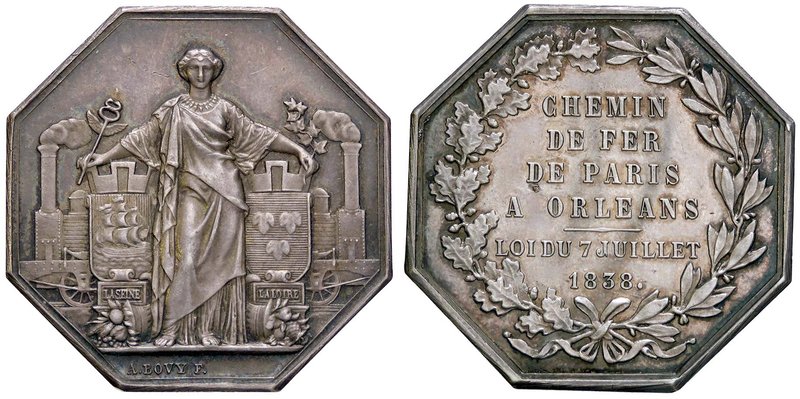 MEDAGLIE ESTERE - FRANCIA - Luigi Filippo I (1830-1848) - Medaglia 1838 - Inaugu...