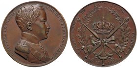 MEDAGLIE ESTERE - FRANCIA - Luigi Filippo I (1830-1848) - Medaglia 1833 - Associazione Giovane Francia AE Ø 42 Appiccagnolo rimosso
BB+