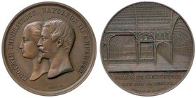 MEDAGLIE ESTERE - FRANCIA - Napoleone III (1852-1870) - Medaglia 1853-1855 Palazzo dell'industria AE Opus: Caquè Ø 36
SPL