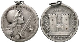 MEDAGLIE ESTERE - FRANCIA - Terza Repubblica (1870-1940) - Medaglia 1916 AG Opus: Vernier Ø 26
qSPL