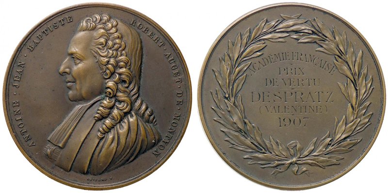 MEDAGLIE ESTERE - FRANCIA - Terza Repubblica (1870-1940) - Medaglia 1907 - Premi...