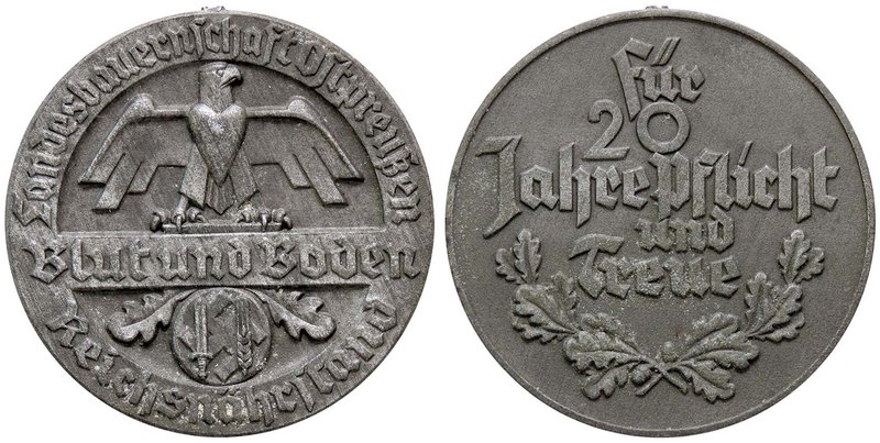 MEDAGLIE ESTERE - GERMANIA - Terzo Reich (1933-1945) - Medaglia FE Ø 34 Appiccag...