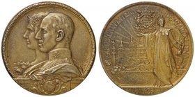 MEDAGLIE ESTERE - SPAGNA - Alfonso XIII (1886-1931) - Medaglia 1929 AG dorato Ø 50 916 sul bordo
SPL+