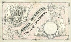 CARTAMONETA - LOMBARDO-VENETO - Moneta Patriottica di Venezia - 50 Lire 1848 Gav. 50 RR
BB-SPL