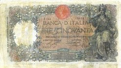 CARTAMONETA - BANCA d'ITALIA - Vittorio Emanuele III (1900-1943) - 50 Lire 15/08/1919 - Buoi Alfa 223; Lireuro 4N RR Stringher/Sacchi Restauri
MB