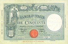 CARTAMONETA - BANCA d'ITALIA - Vittorio Emanuele III (1900-1943) - 50 Lire - Barbetti 11/08/1943 - B. I. Alfa 204; Lireuro 10A Azzolini/Urbini Lieve f...