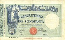 CARTAMONETA - BANCA d'ITALIA - Vittorio Emanuele III (1900-1943) - 50 Lire - Fascetto con matrice 16/07/1935 Alfa 193; Lireuro 5/29 Azzolini/Cima
qBB