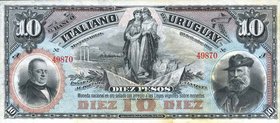 CARTAMONETA - ITALIA OLTRE I CONFINI - Banco Italiano dell'Uruguay (1887) - 10 Pesos 20/09/1887 Gav. 209 R Ingiallimenti
SPL-FDC