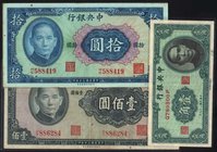 CARTAMONETA ESTERA - CINA - Central Bank of China - 100 Yuan 1941 Assieme a 10 yuan e 10 cents 1940
BB+÷SPL