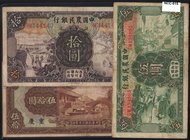 CARTAMONETA ESTERA - CINA - Farmes Bank of China - 50 Yuan 1941 Assieme a 5 e 10 yuan 1935
BB