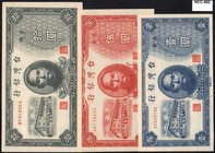CARTAMONETA ESTERA - CINA - Taiwan - 10 Yuan 1937 Pick 1937 Assieme a 5 yuan e yuan 1946
FDS