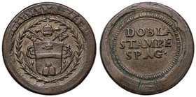 PESI MONETALI - ROMA - Clemente XI (1700-1721) - Doppia - Stemma pontificio /R DOBLE STAMPE E SPAG (BR g. 6,69) Ø 24
BB+