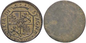 PESI MONETALI ESTERI - SPAGNA - Carlo III (1759-1788) - Doppia 1780 (BR g. 6,73) Ø 23
qFDC