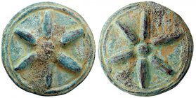 VARIE - Bronzi Riproduce un bronzo dell'Italia centrale con 2 stelle, gr. 130
Buono