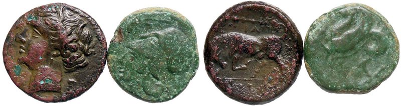 LOTTI - Greche Lotto di 2 bronzetti di Siracusa
med. BB