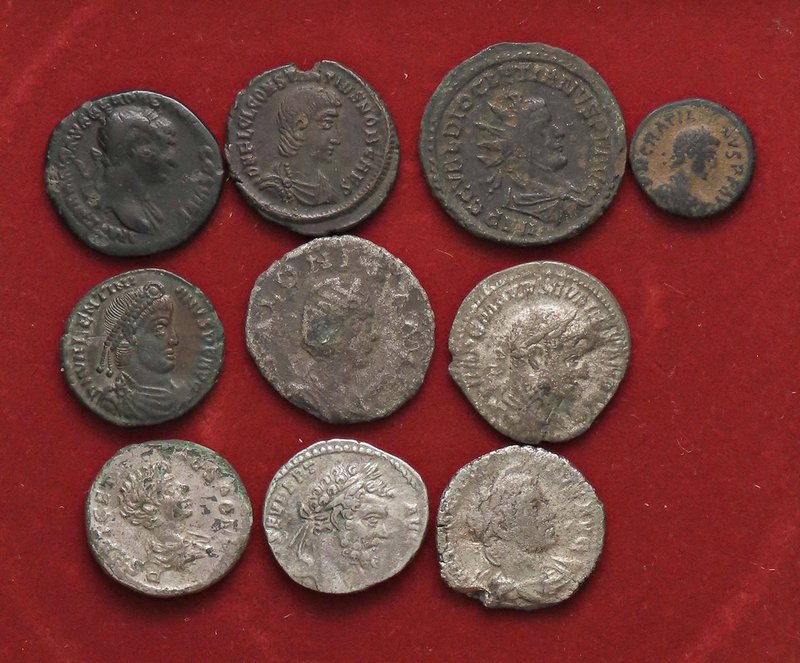 LOTTI - Imperiali AE3 di Valente, Costantino II, Costanzo Gallo, Salonina, Diocl...