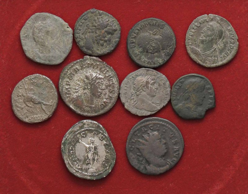 LOTTI - Imperiali AE3 di Valente, Giuliano II, Tacito, Salonina, Massimiano, Cri...
