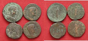LOTTI - Imperiali Sesterzio di Adriano, Gordiano III, Commodo, Massimino Lotto di 4 monete
med. MB