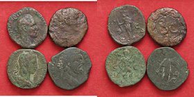 LOTTI - Imperiali Sesterzio di A. Severo, S. Severo, T. Decio, Augusto bronzo coloniale Lotto di 4 monete
med. MB