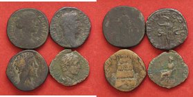 LOTTI - Imperiali Sesterzio di Marco Aurelio, Lucilla, Volusiano, A. Severo Lotto di 4 monete
med. MB