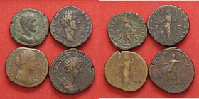 LOTTI - Imperiali Sesterzio di Marco Aurelio, T. Decio, Commodo, Lucilla Lotto di 4 monete
med. MB