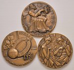 LOTTI - Medaglie VARIE - Lotto di 3 medaglie calendario in AE di grande modulo del 1986-1989-1990
FDC