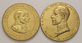LOTTI - Medaglie Estere VARIE - Spagna e Gran Bretagna Lotto di 2 medaglie in MD di grande modulo
SPL
