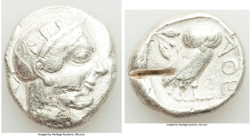 ATTICA. Athens. Ca. 440-404 BC. AR tetradrachm (26mm, 17.56 gm, 3h). Fine, test ...