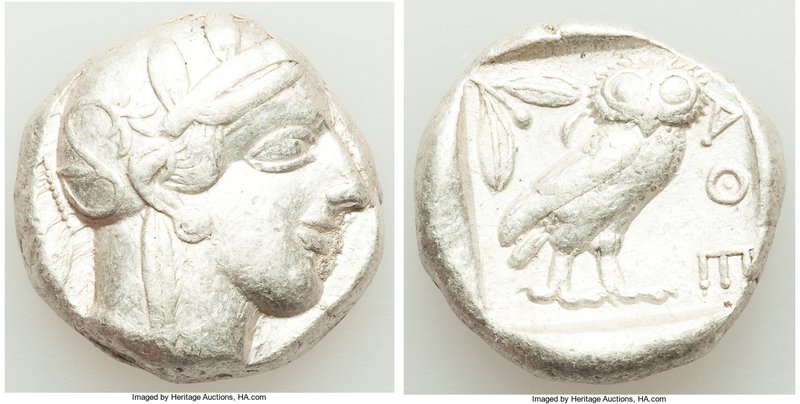 ATTICA. Athens. Ca. 440-404 BC. AR tetradrachm (24mm, 17.13 gm, 9h). About VF. M...