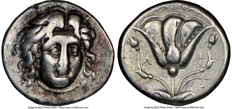 CARIAN ISLANDS. Rhodes. Ca. 305-275 BC. AR didrachm (20mm, 11h). NGC Fine. Head ...
