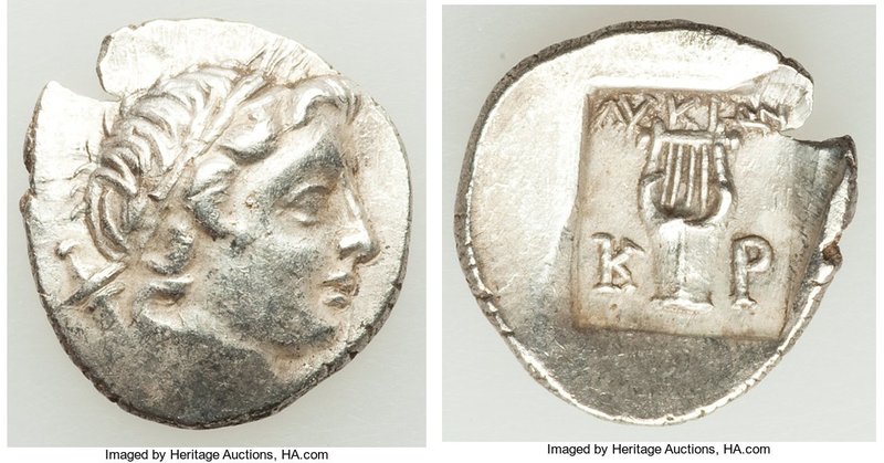 LYCIAN LEAGUE. Cragus. Ca. 48-20 BC. AR hemidrachm (16mm, 2.02 gm, 12h). Choice ...