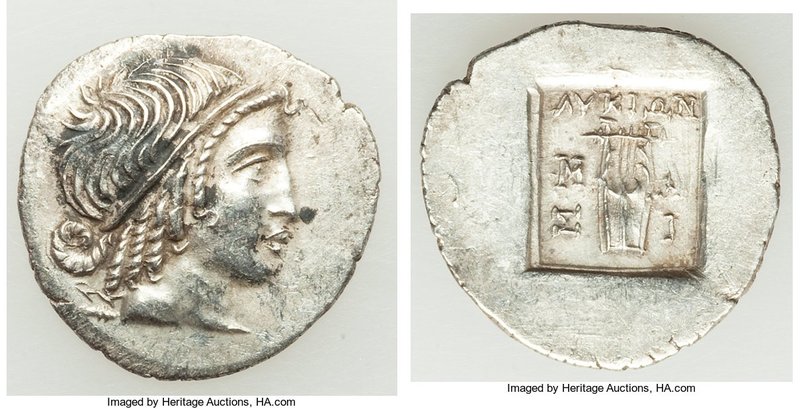 LYCIAN LEAGUE. Masicytes. Ca. 48-20 BC. AR hemidrachm (17mm, 1.81 gm, 12h). Choi...