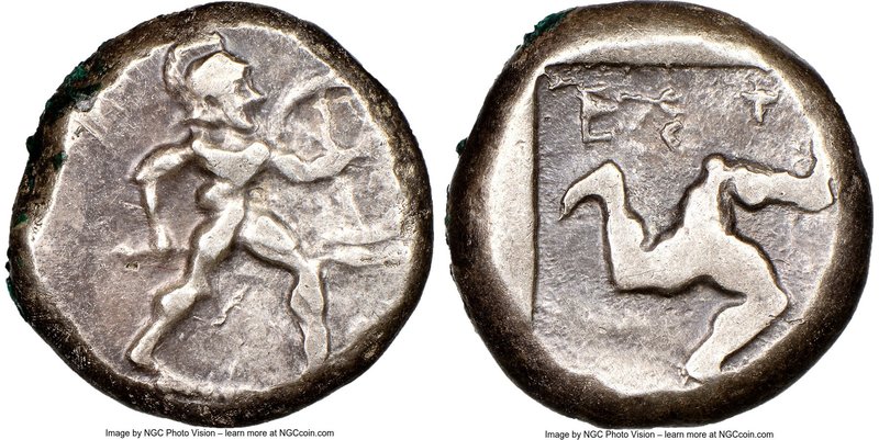PAMPHYLIA. Aspendus. Ca. mid-5th century BC. AR stater (19mm, 5h). NGC Choice Fi...