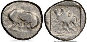 CYPRUS. Marion. Sasmas (ca. 470-450 BC). AR stater (23mm, 1h). NGC Fine. Sasmas, son of Doxandros (Cypriot syllabic script, not visible), lion standin...