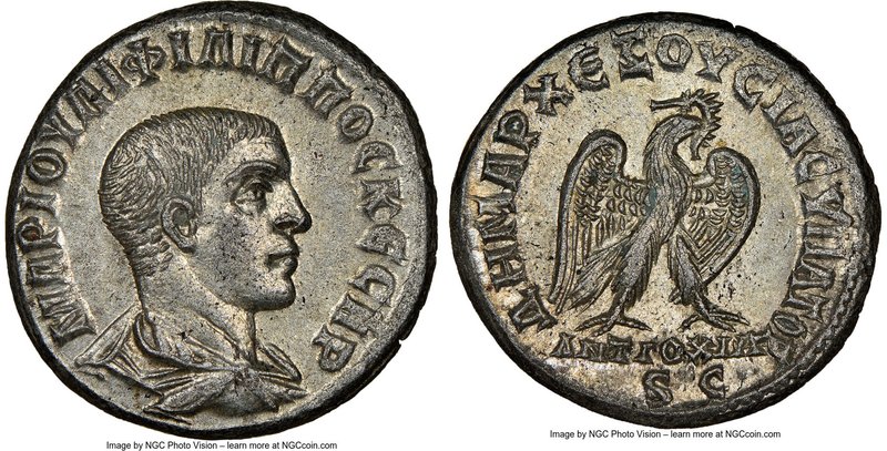 SYRIA. Antioch. Philip II, as Caesar (AD 247-249). BI tetradrachm (25mm, 12.32 g...