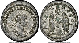 Gallienus (AD 253-268). BI antoninianus (22mm, 4.35 gm, 12h). NGC Choice AU 5/5 - 3/5, Silvering. Asia, joint reign, AD 255-256. IMP C P LIC GALLIENVS...