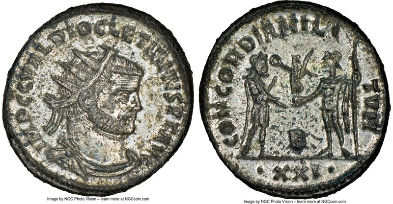 Diocletian (AD 284-305). BI antoninianus (21mm, 5.00 gm, 11h). NGC MS 5/5 - 3/5,...