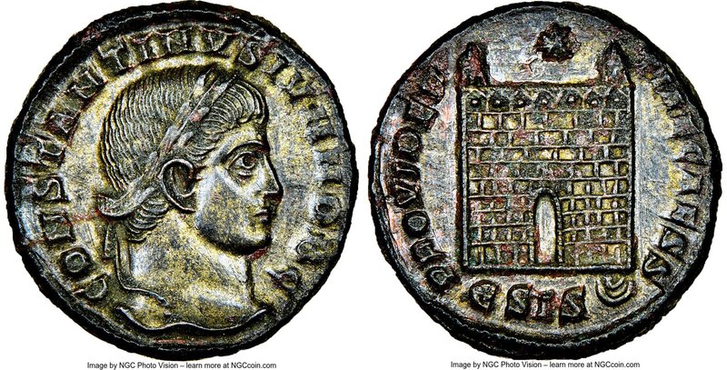 Constantine II, as Caesar (AD 337-340). AE3 or BI nummus (18mm, 2.66 gm, 6h). NG...