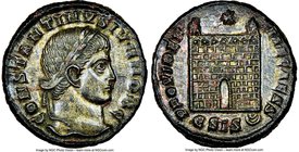 Constantine II, as Caesar (AD 337-340). AE3 or BI nummus (18mm, 2.66 gm, 6h). NGC MS 5/5 - 2/5, smoothing. Siscia, 2nd officina, AD 328-329. CONSTANTI...